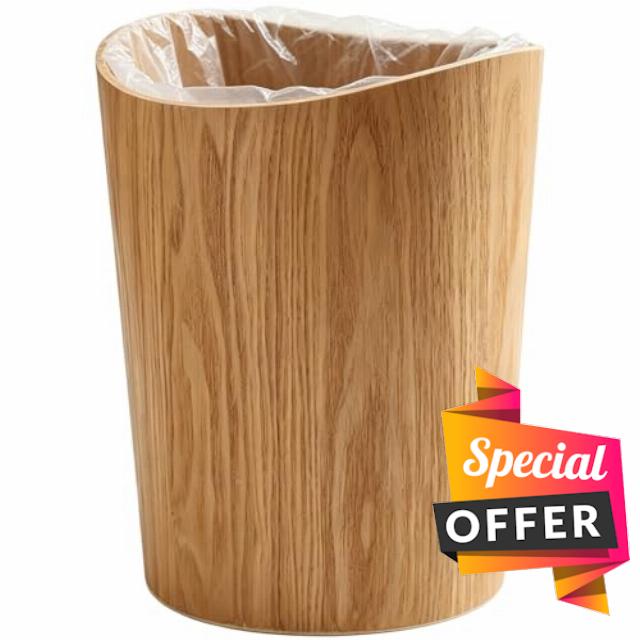 Wooden Trash Can