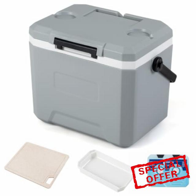 COSTWAY 12L/16L/21L/41L Insulated Cool Box                                                          Hard Cooler Ice Chest Box for Cold/Hot Food & Drink with Handle