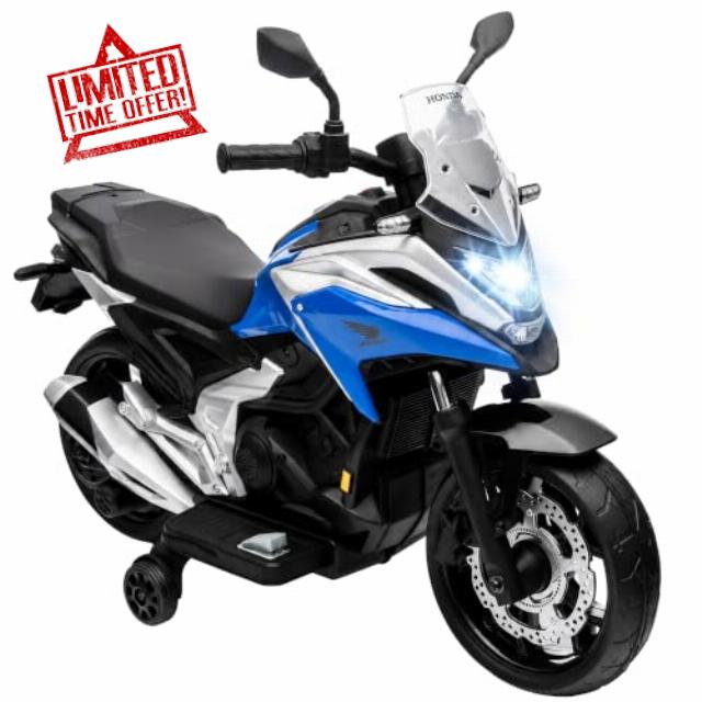 AIYAPLAY Licensed Honda 12V Kids Electric Motorbike for 3-6 Years Blue                                                          Ride on Motorcycle
