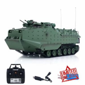 wheelfun Tongde TD3.0 1/16 Scale RC Armored Transport Vehicle Remote Control Tank Model Infrared Combat 320° Rotating Sound Smoke Lights