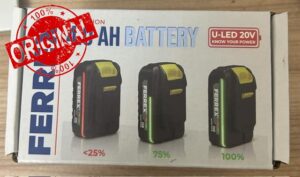 FERREX 20V Li-Ion 4.0Ah Battery LED LIGHT NEW VERSION                                                          20V