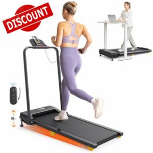 UREVO 2-in-1 Treadmills for Home Foldable