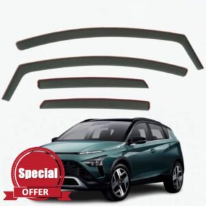 Set Of 4 Wind Deflectors For HYUNDAI BAYON 2021 2022 2023 2024 2025 2026 Models. BAYON Rain Deflectors