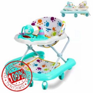 Baby Walker Foldable Baby Walker with Wheels for Boys & Girls 6 Months+                                                          Adjustable Baby Walker with 5 Adjustable Heights