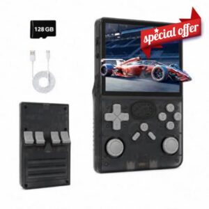 Retro Games Console R40 Handheld Game Console 128GB 3.5 Inch IPS LCD Screen                                                          Retro Games Console R40 Handheld Game Console with 20000 Games