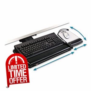 3M Keyboard Tray With Adjustable Keyboard And Mouse Platforms