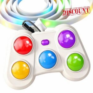 Handheld Electronic Games - Brain Teaser Rhythm Toys with Sound Light                                                          Dynamic Rhythm and Melody Game Machine with Modes