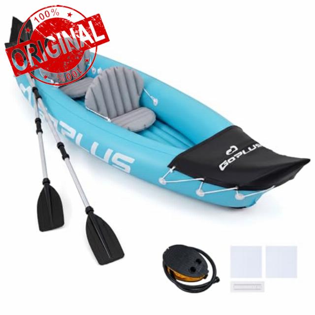 SPOTRAVEL 10.5FT/11.5FT Inflatable Kayak Set                                                          Inflatable Canoe for 2 Person with Aluminum Paddles