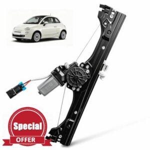Front Left Power Window Regulator Assembly fit for Fiat 500 2012-2019 Replace OEM 751-648 68070267AC 68070267AD