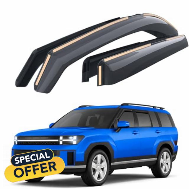 Goodyear Deflectors compatible with Hyundai Santa Fe 23-26 In-channel 4Pcs                                                          Hyundai Santa Fe 23-26 V – window deflector
