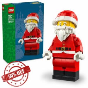 LEGO Up-Scaled Santa Minifigure - Kids' Christmas Crafts Kit incl. Toy Santa Figure - Festive Ornament for Shelf Décor - Gift Idea for 10+ Year Old Boys & Girls - 4082