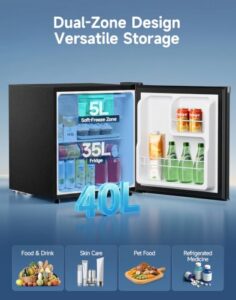 40L Mini Fridge With Chiller Box