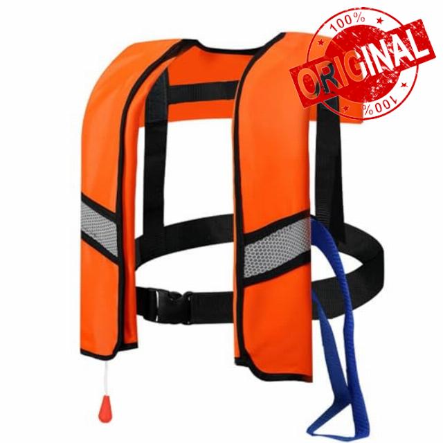 Automatic Inflatable Life Jacket Water Gear For Emergency Designed With Maximum Buoyancy And Performance Ideal For Boating Swimming Rafting Sailing Adventures