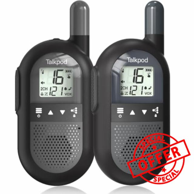 Talkpod Family Walkie Talkies Rechargeable for Adults Kids