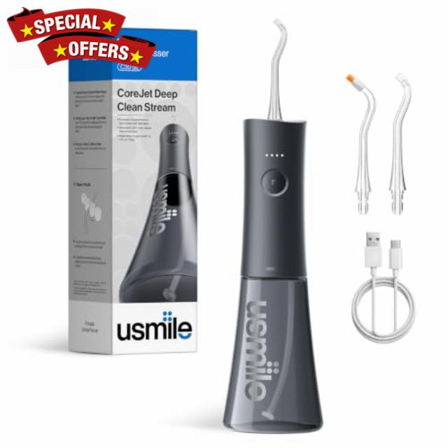 usmile C30 SE Water Flosser with Easy Pressure Modes for Daily Oral Care                                                          300mL Tank