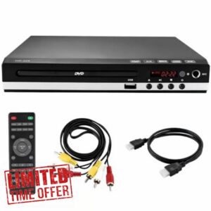 DVD Player Region Free with Remote Control USB Multi Region & HDMI/AV Cable