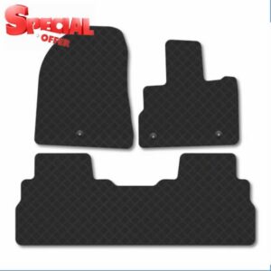 Fits Kia EV5 (2025+) 3mm Rubber Car Mats                                                          Tailored Fit Durable Floor Mats Full Coverage Protection Waterproof Accessories Easy Clean Anti Slip Made in the UK