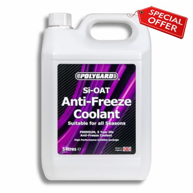 Polygard Anti-Freeze Purple Si-OAT - 5 Litre                                                          Freeze Protection Down to -37°C