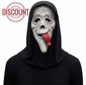 NEW 2026 Adult Scary Movie Waass Up! Deluxe BLING Mask