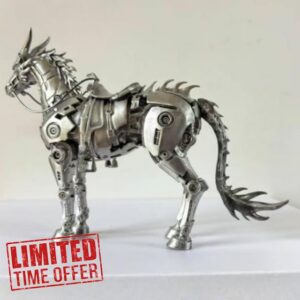 3D Metal Mechanical Dragon Horse Puzzles Model Steampunk DIY Assembly-Small                                                          1-Hour Vintage Art Sculpture Desktop Decor Display & Enthusiasts Collectors