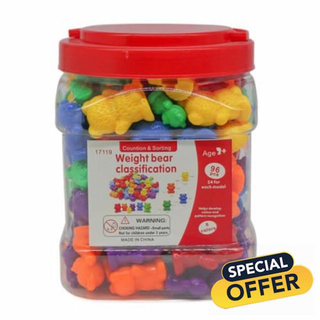 Bear Counter Set with Storage | Homeschool Supplies