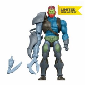 Masters of the Universe Origins 200X Trap Jaw 5.5in Action Figure                                                          MOTU Cartoon Collection Villain Figure