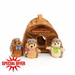 The Puppet Company Hide-Away Puppets - Hibernation House Soft Toy & Puppets Set - Interactive Nature-Inspired Play - Suitable from 12 Months+ - 14cm