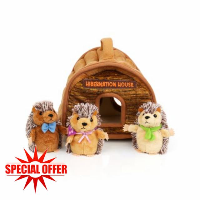 The Puppet Company Hide-Away Puppets - Hibernation House Soft Toy & Puppets Set - Interactive Nature-Inspired Play - Suitable from 12 Months+ - 14cm