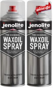 JENOLITE Waxoil Rust Prevention & Protection Aerosol Spray | 500ml | CLEAR | Waxoil Aerosol for Cars