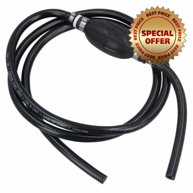 AB Tools Outboard Engine Fuel Line with Primer Bulb 2m for Boat Yacht Marine 5/16in 8mm