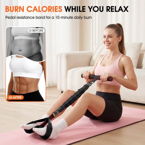 Adjustable 3-Tube Design                                                          Upgraded Exercise Equipment for Core