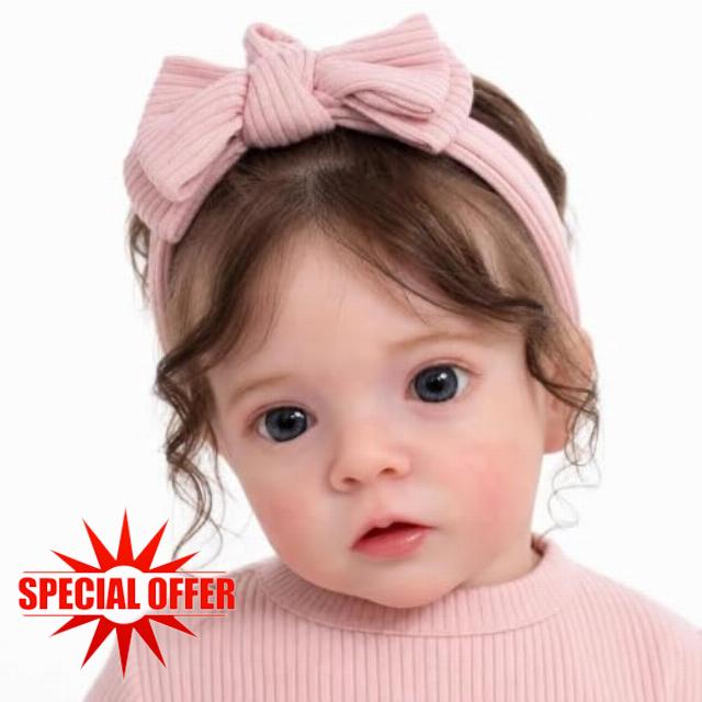 cosheng 24 Inch Lifelike Reborn Baby Dolls Girl Christmas Doll Missy Newborn Toddler Soft Vinyl Silicone Reborn Doll Real Life Baby Dolls Bebe Girl Xmas Gif