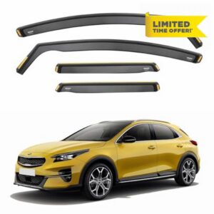 ISPEED Wind Deflectors For Kia XCeed 2019-2026 5-Door SUV 4pc Set | Keep Your Car Ventilated In Rain & Wind
