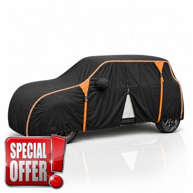 X AUTOHAUX 210D-PU Outdoor Car Cover for BMW for Mini Cooper S 2 Door 02-24                                                          210D-PU Oxford Cloth