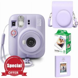 Fujifilm INSTAX Mini 13 Camera Dreamy Purple id Bundle – Includes Mini 13 Camera