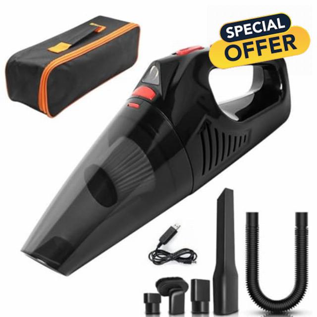 Oryzon Handheld Vacuum，Ultra-Powerful Cordless，Portable Vacuum for Wet & Dry，Lightweight and Quie (Black)