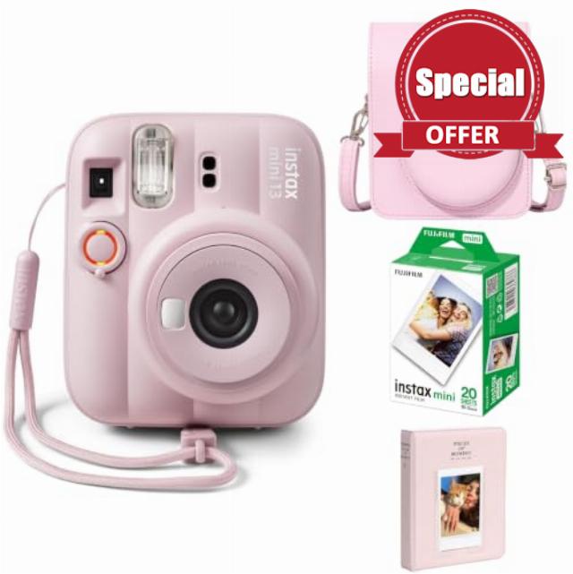 Fujifilm INSTAX Mini 13 Camera Candy Pink id Bundle – Includes Mini 13 Camera