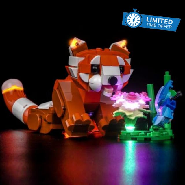 LocoLee LED Light Set Compatible with LEGO 31394 Cute Animals Red Panda                                                          Lighting Kit Compatible with LEGO Cute Animals: Red Panda