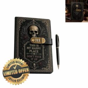 Gothic Skull Lock Diary