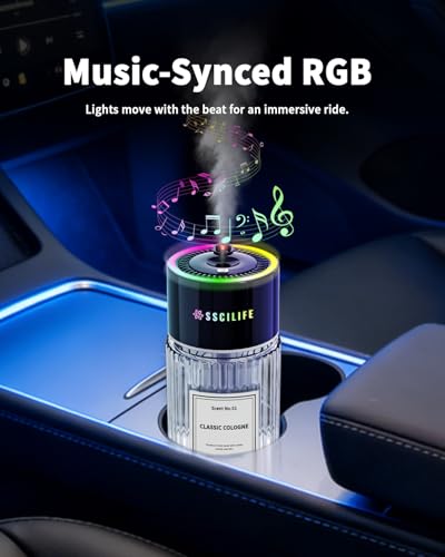 Rechargeable Waterless Car Perfume Diffuser for Cars - Cologne