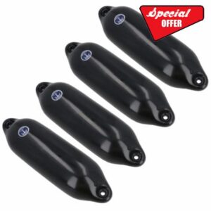 AB Tools Boat Fender Black Anchor Marine Cylinder Yacht Bumper Mooring Buoy