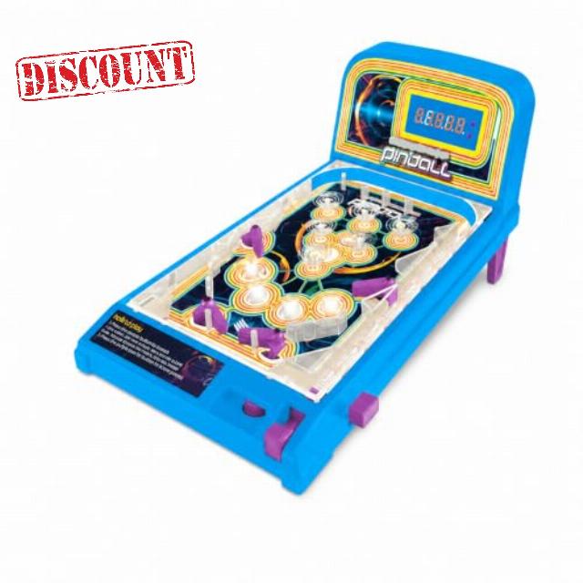 AAMEN Pinball Machine Tabletop Game with Lights & Sound                                                          Mini Pinball Machine with Colourful Lights