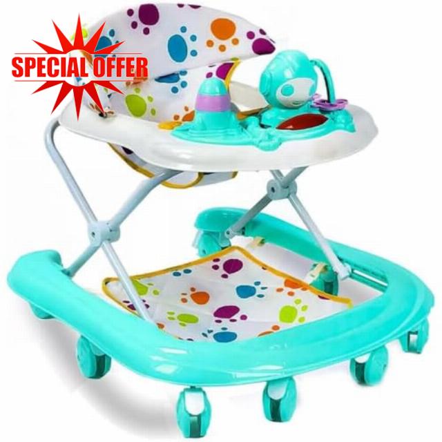 Foldable Baby Walker with Wheels for Boys/Girls from 6 Months                                                          5 Levels Height