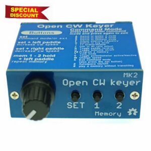 CW Keyer MK2 Kit with Iambic A/B Modes and Sidetone Control Panel                                                          Kit includes Iambic A/B
