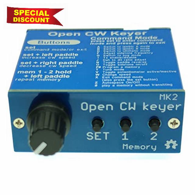 CW Keyer MK2 Kit with Iambic A/B Modes and Sidetone Control Panel                                                          Kit includes Iambic A/B