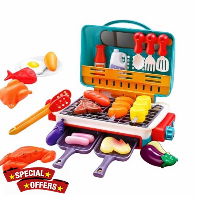 Kids BBQ Grill Toys Set
