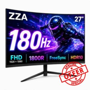 ZZA 27 Inch Curved Gaming Monitor