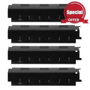 4Pcs Stainless Steel Grill Heat Tents BBQ Heat Plate Universal Burner Cover                                                          14.6 x 4.3in