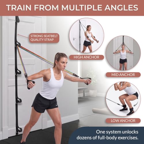 Anti-Snap Full Body Workout Bands with Multiple Levels for Home Workout