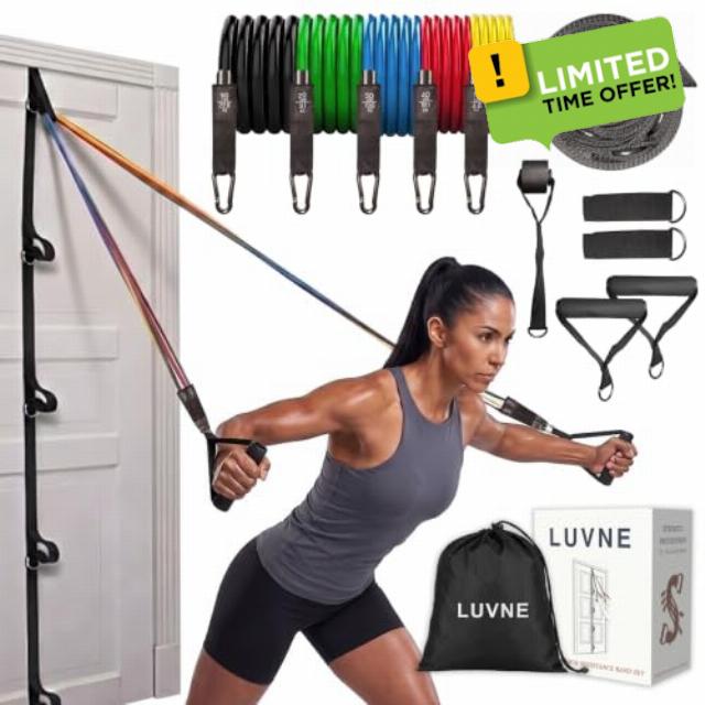 Resistance Bands with Door Anchor System